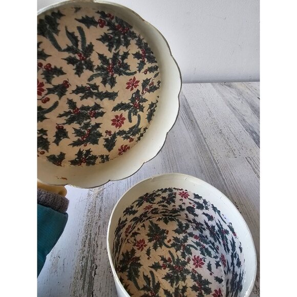 Nicole sayre snowman winter greetings star Xmas decor canister container box vin - Picture 10 of 12